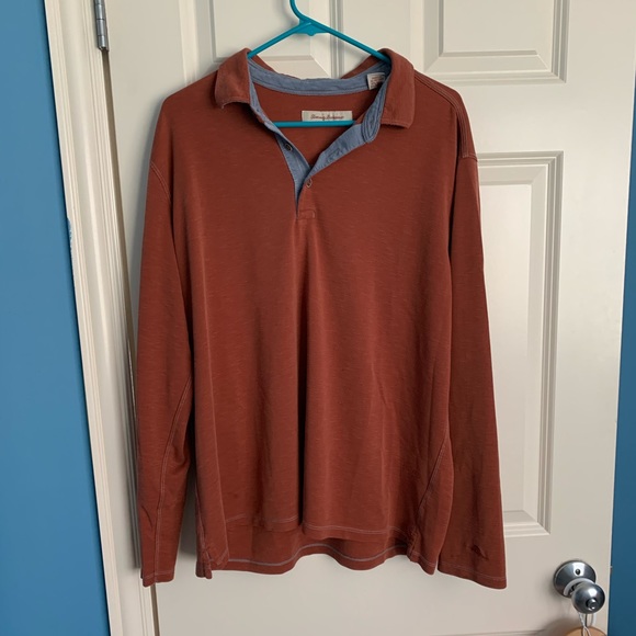 Tommy Bahama XL vintage look 1/4 button shirt. - Picture 1 of 3